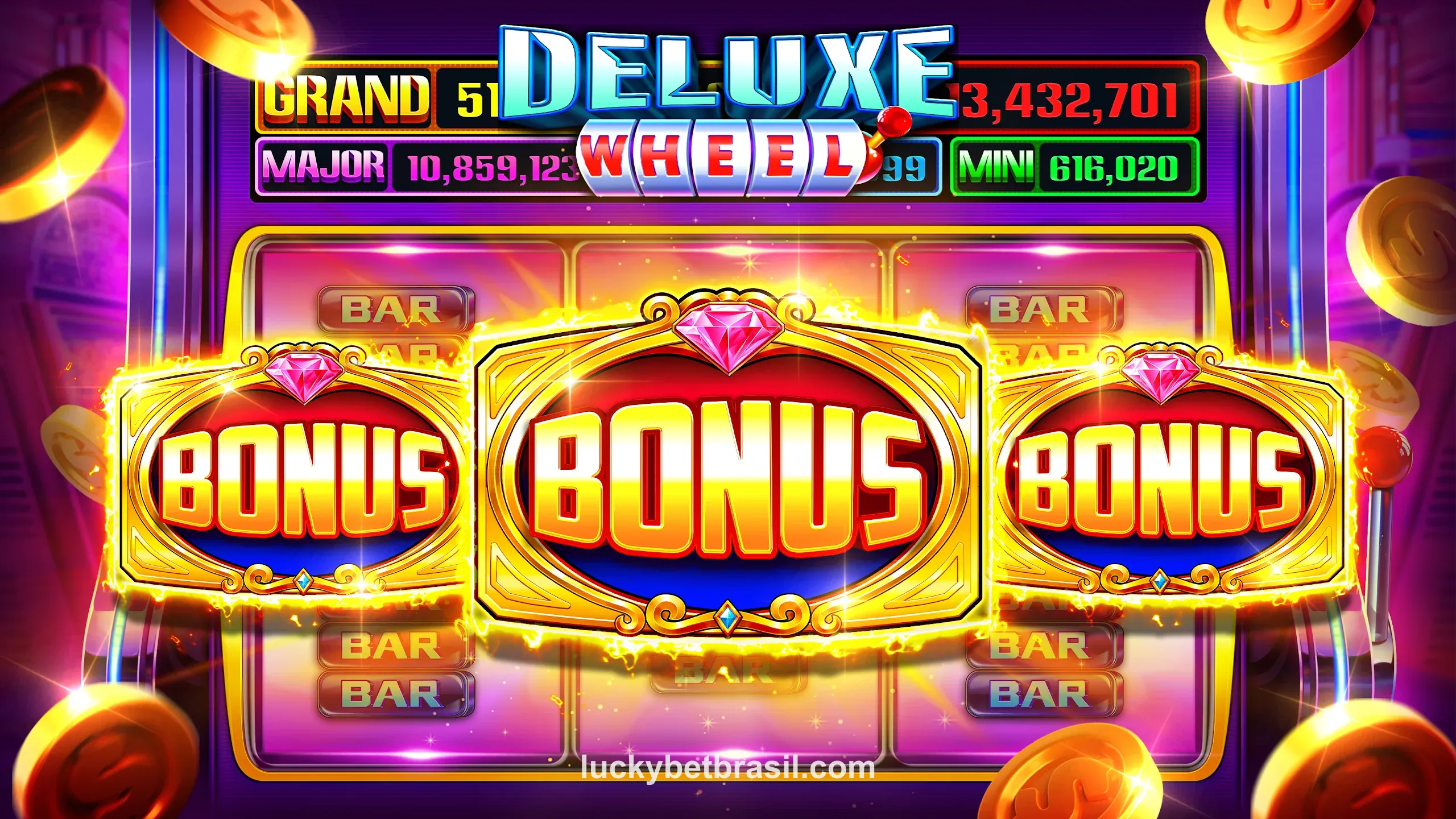 Captura de tela do Luck Bet App - Tela inicial